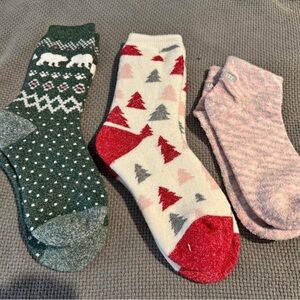 Festive and Cozy Sock Trio
